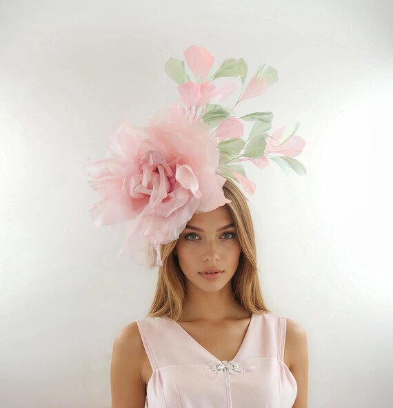Lime Green Ascot Fascinator,light Green Ascot Fascinator  display picture 2