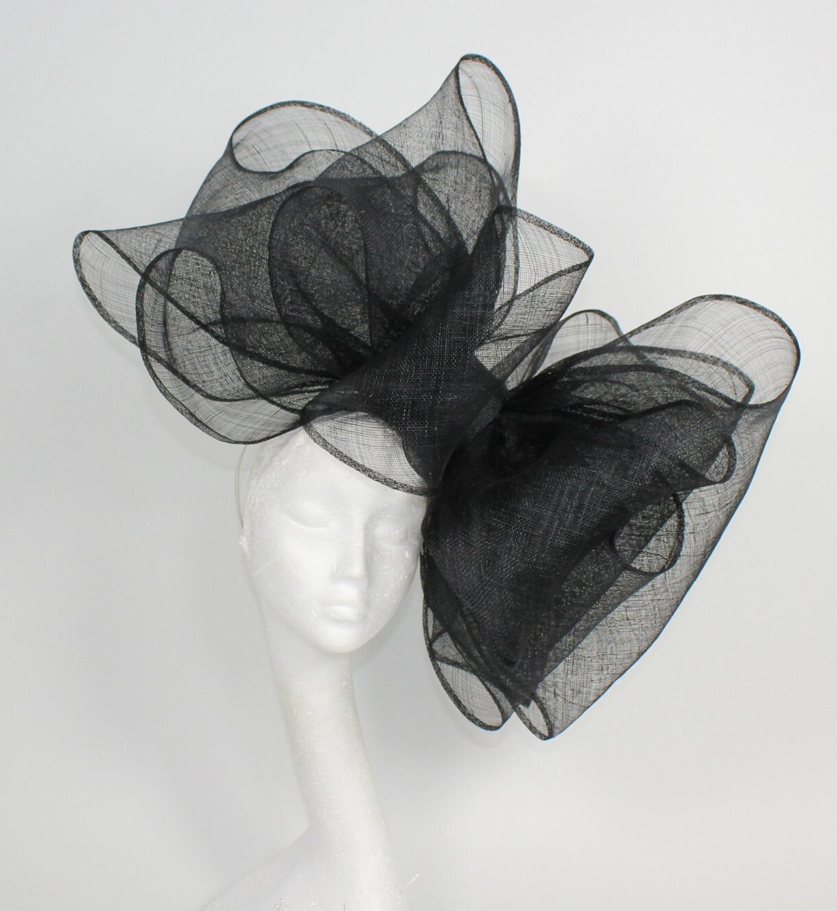 Black Fascinator Hat for Weddings Races and Special Events Etsy