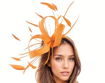 Fascia Per Capelli Corallo Pesca – Copricapo Donna Per Festa, Matrimonio, Corsa