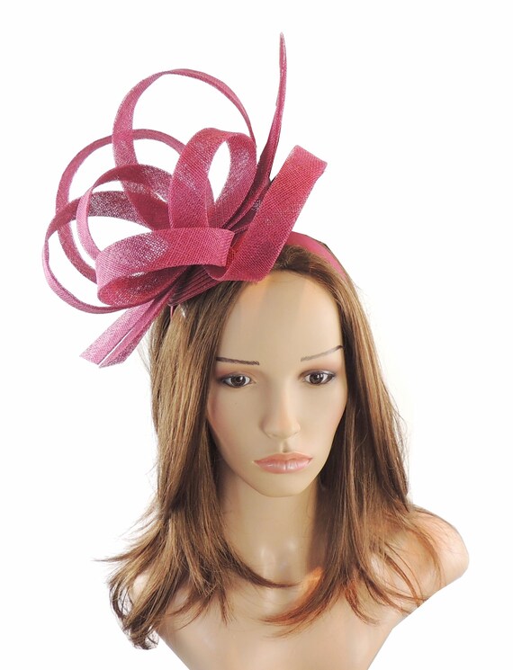 Magenta Dark Pink Fascinator Hat for 