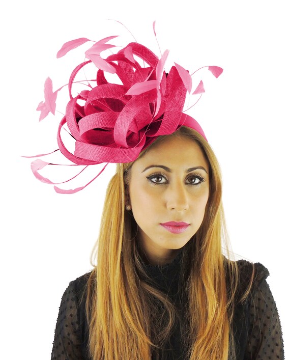 Fireball Fuchsia Pink Fascinator Hat 