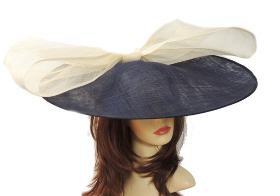 Madaveli Navy Cream Saucer Hatinator 