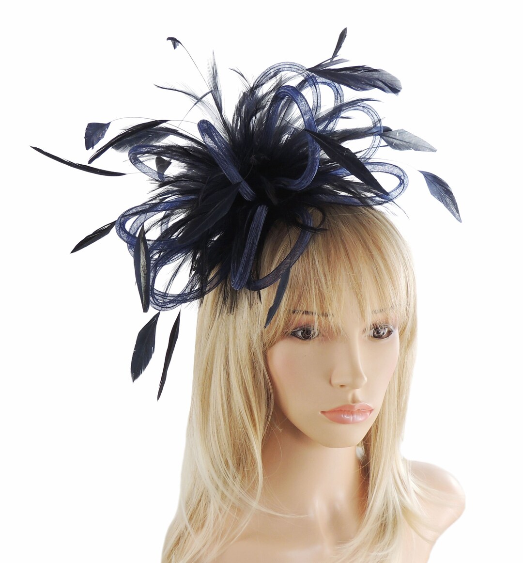 Navy Fascinator Hat Headband for Women Kentucky Derby Oaks Etsy
