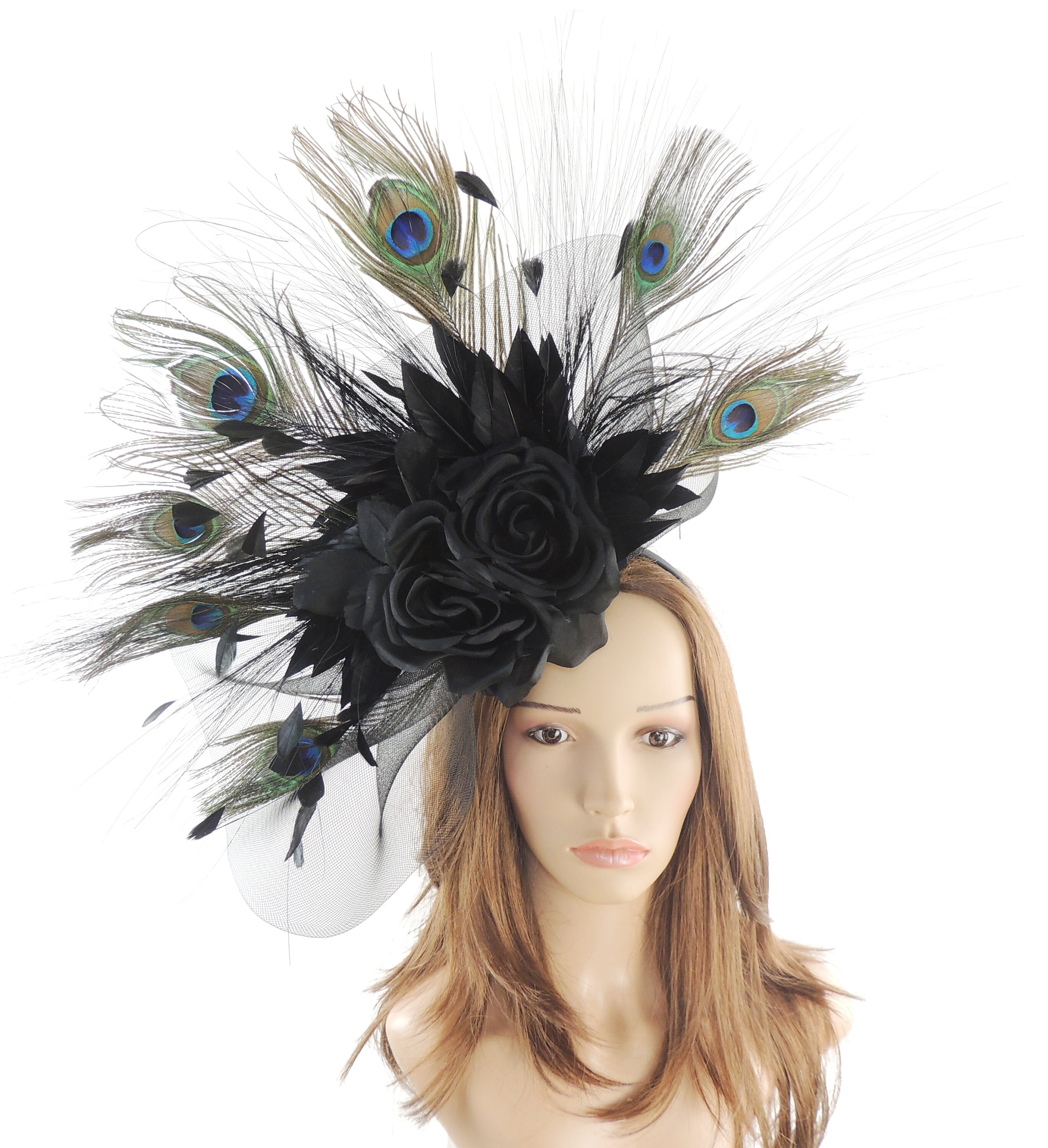 Black Peacock Feather Green Odette 
