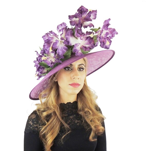 Purple Formal Ascot Hat for Kentucky 
