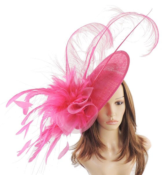 Fuchsia Pink Winnie Fascinator Hat for 