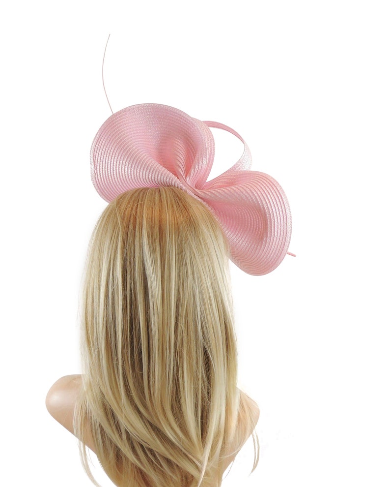 Candy Pink Womens Kentucky Derby Royal Ascot Fascinator Hat Mad Hatter Garden Tea Party Wedding Headband Cocktail Statement Headpiece Races image 2