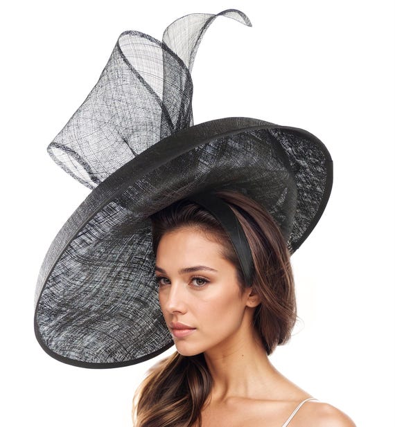 Straw Derby Hat with Feather for Formal Cocktail Tea Party Events Straw Derby Hat with Feather Fascinator for Weddings & Parties main image 3