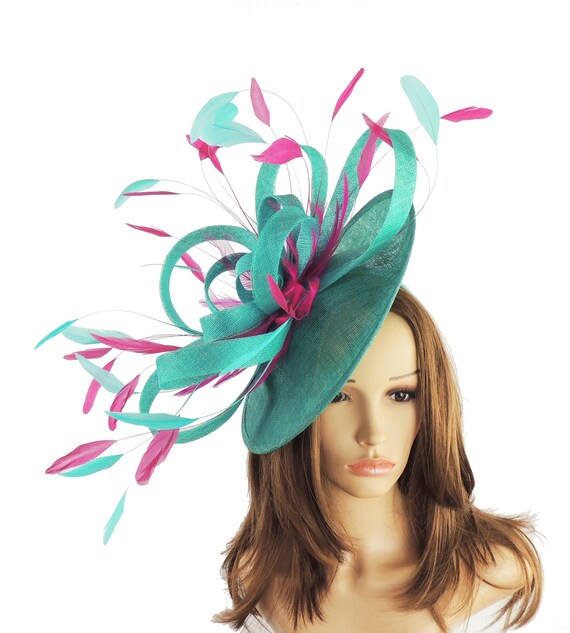 Cerise Pink Fascinator Hat 