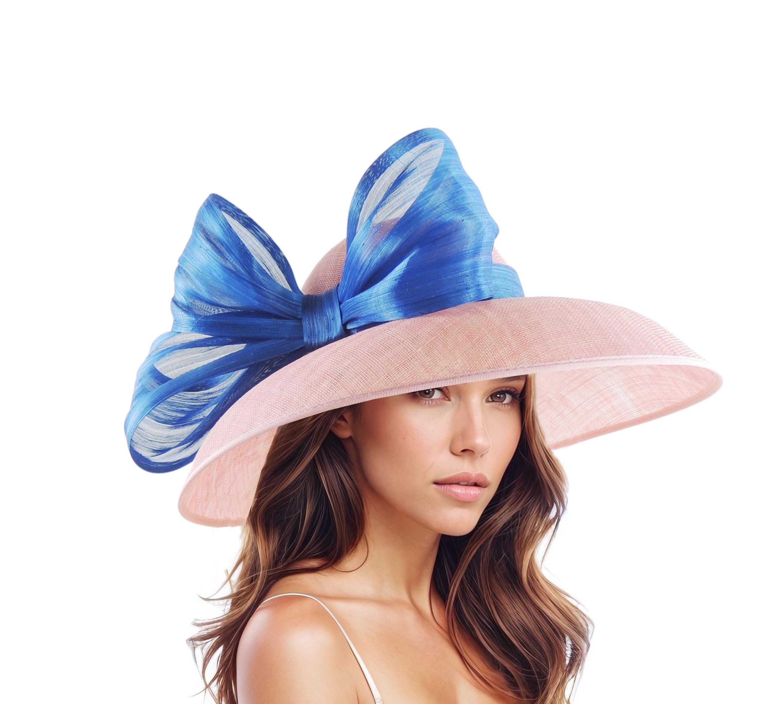 Dusty Blue Straw Hat - Etsy