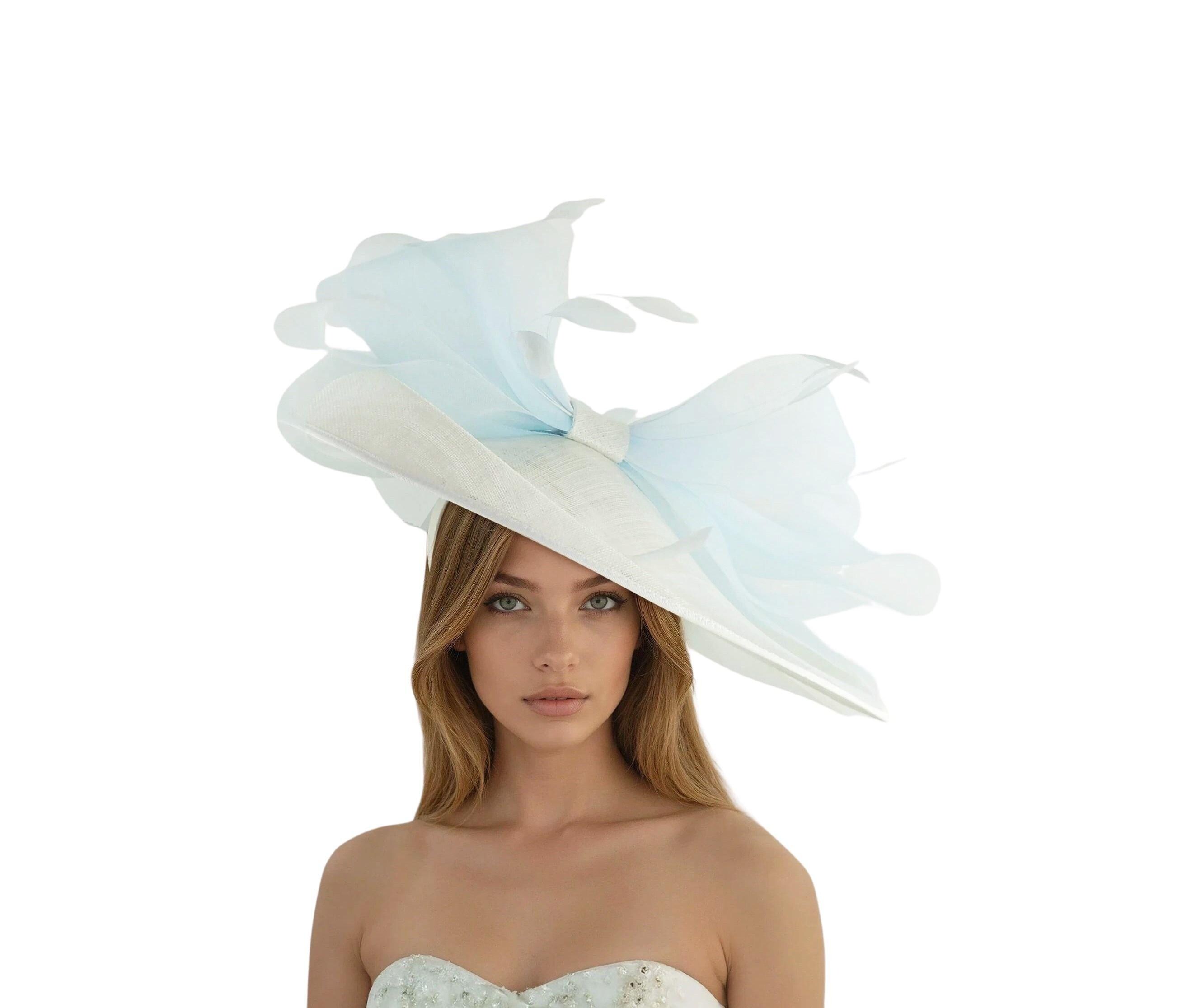 Cream Ivory off White Statement Hatinator Kentucky Derby Fascinator ...