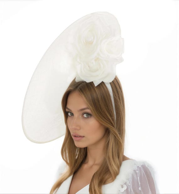 Ivory Kentucky Derby Hats Royal Ascot Church Ladies Race Tea  display picture 1