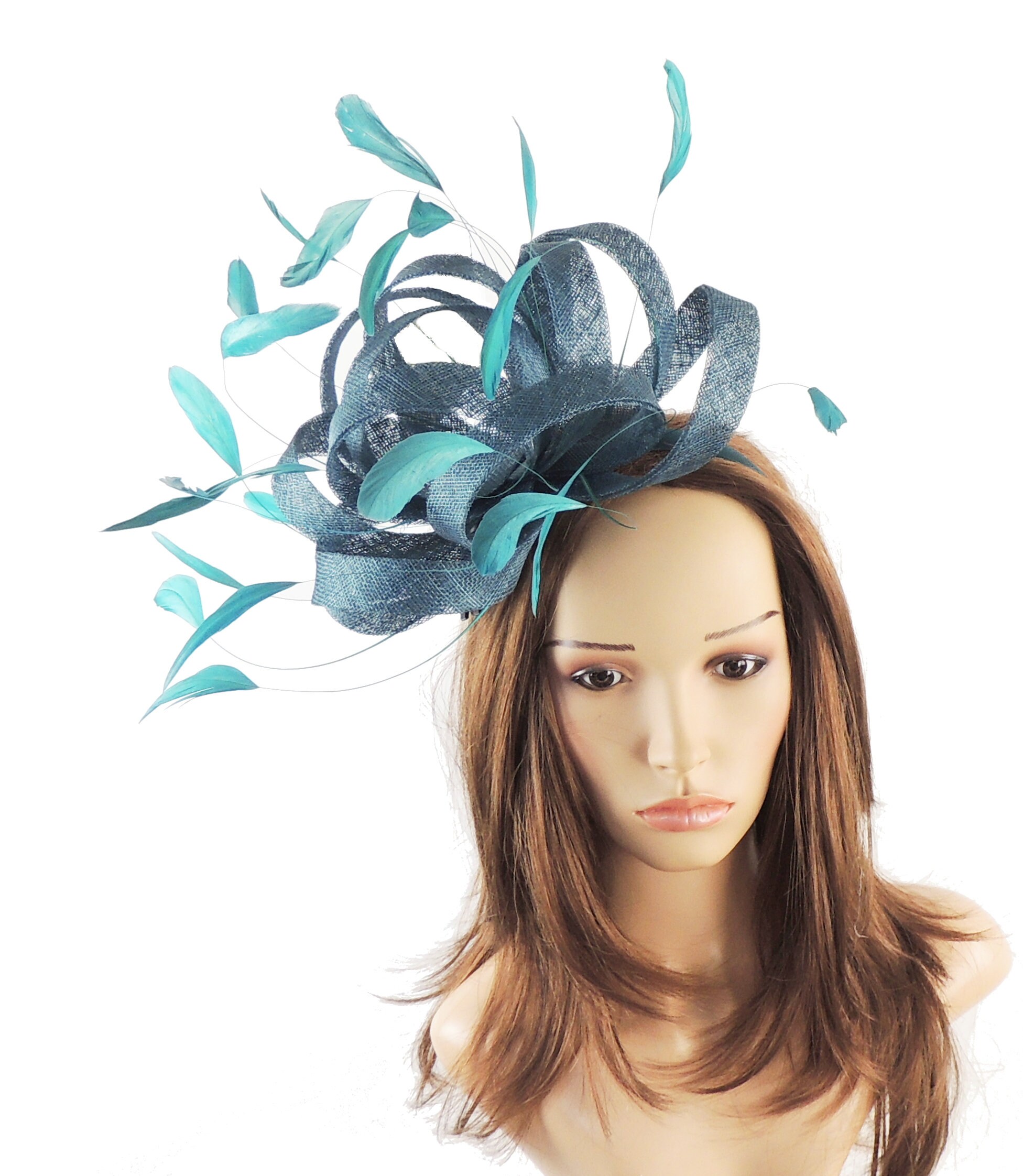 Fireball Teal Green Fascinator Hat for 