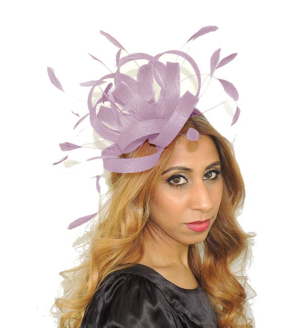 lilac fascinator
