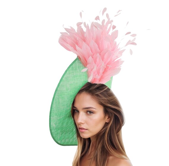 Candy Pink Derby Hat,hot Pink Kentucky Derby Fascinator,pink  display picture 2