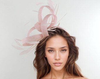 Paris Pink Organza Hat | Elegant Hand-made Large Brim 
