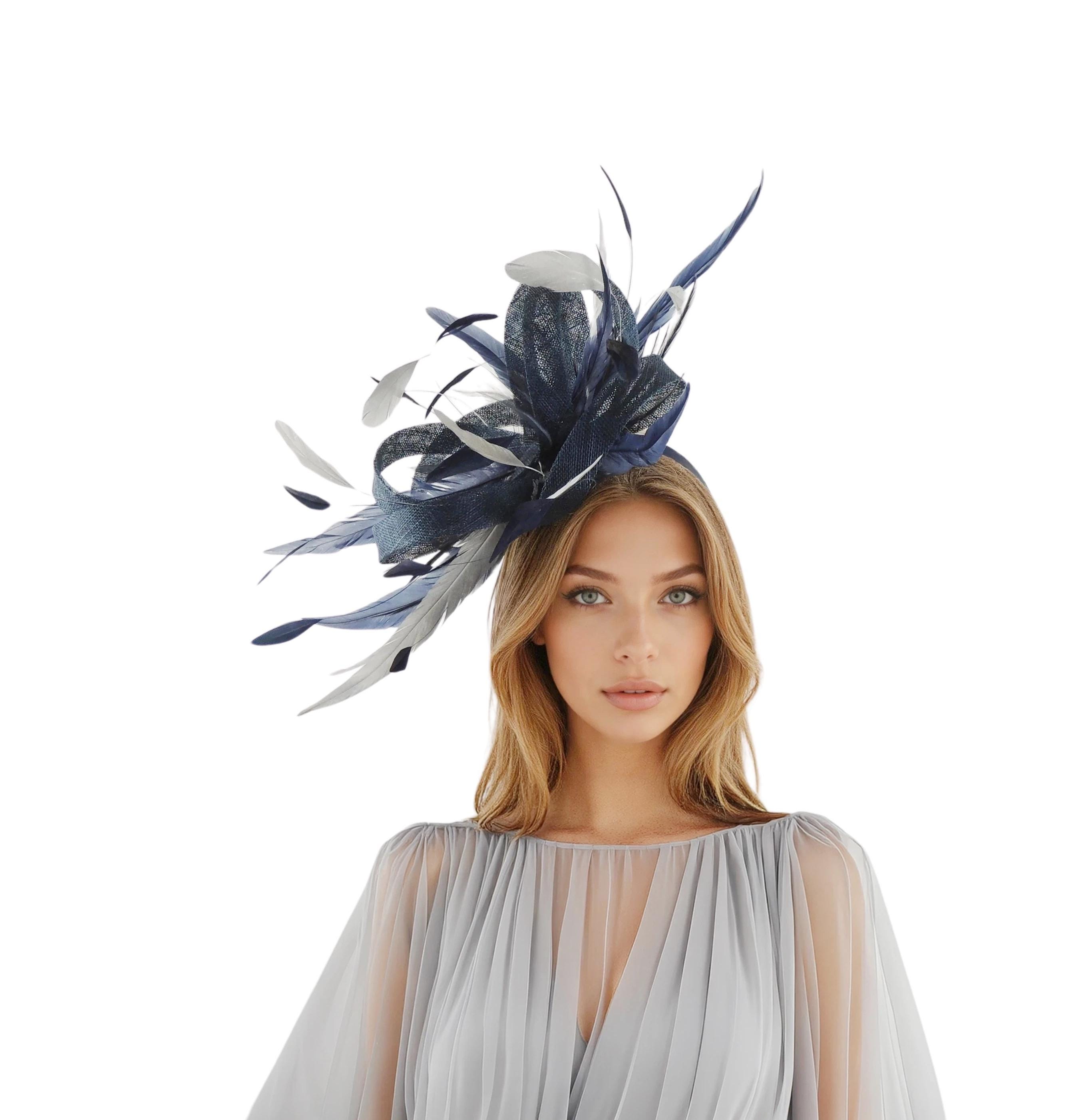 derby golf hat PARTEE SQUAD feathers martini glass custom fascinator costume Gentlemen, it main image 4