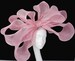 Wavy Bow Candy Pink Fascinator Hat for Weddings & kentucky Derby With Headband( in 40 Colours) 