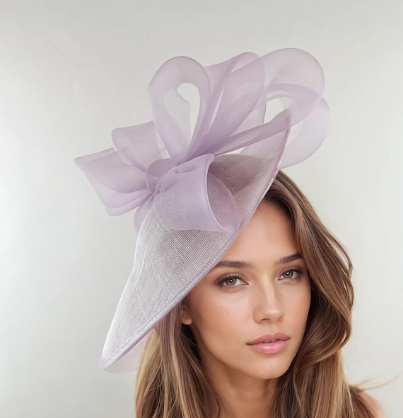 Lilac Lavender Kentucky Derby Fascinator Saucer Disc Ascot  display picture 3