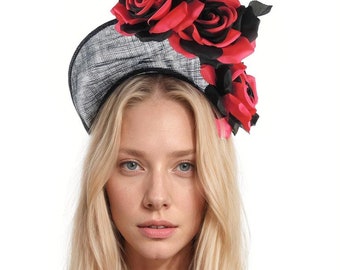 Vintage Ariane Millinery Los Angeles Black Hat Fascinator - Etsy display picture 2
