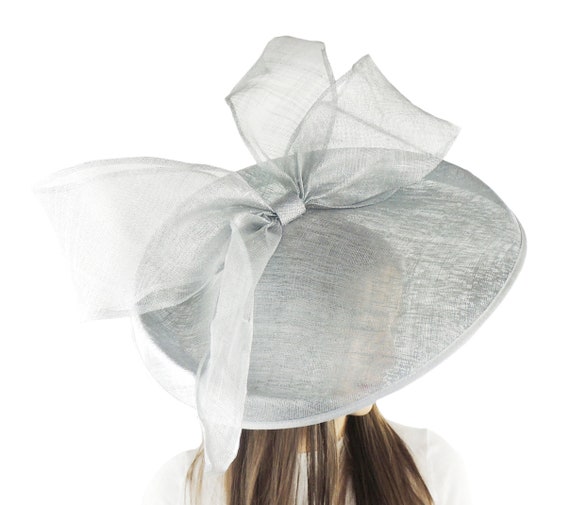 Metallic Silver Barn Owl Fascinator 
