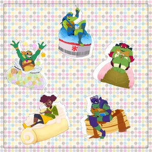 Pegatinas de postres de Teetle
