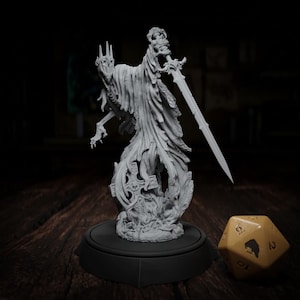 Ghost | Wraith Spectre | 12K 3D Miniature | Fantasy Figurine | Dungeons and Dragons | Pathfinder | DnD 5e | Cripta Studios | 32mm/75mm scale