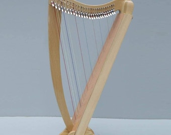 26 Strings Celtic Lever Harp, Folk Harp, Irish Music | Handmade with Maple Wood | Comes with Carry Bag, Strings Set, and Tuning Wrench.