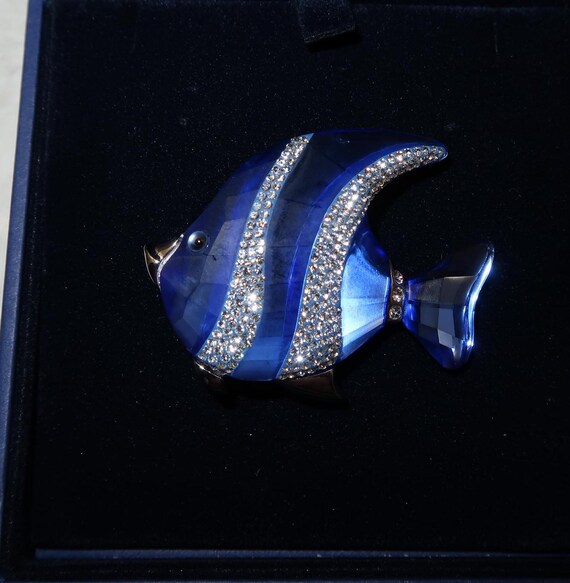 2004 Vintage Swarovski Fish Brooch, Box and Certificate - Etsy