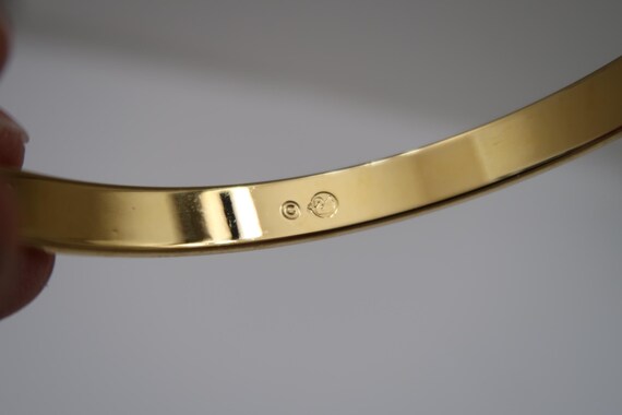 2 Vintage Bangle Bracelets including Swarovski - image 2