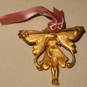 Vtg KIRKS FOLLY FAIRY with Glass Wings, Wear as a Brooch or Pendant image 4