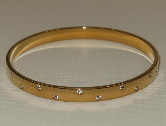 2 Vintage Bangle Bracelets including Swarovski - image 5