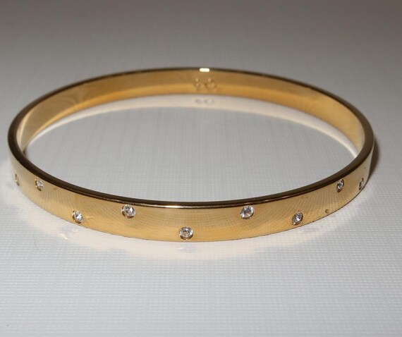 2 Vintage Bangle Bracelets including Swarovski - image 3