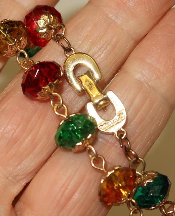 Vtg Enamel Santa Brooch, Christmas Tree Brooch an… - image 4