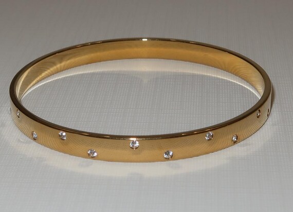 2 Vintage Bangle Bracelets including Swarovski - image 4