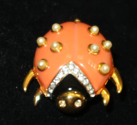 1970s Kenneth Lane Lady Bug Brooch - image 3