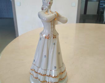 Porzellanfigur UDSSR 1950er Jahre "Ellbogentanz (Tänzerin)" Baranovsky Porzellanfabrik (Baranovka)