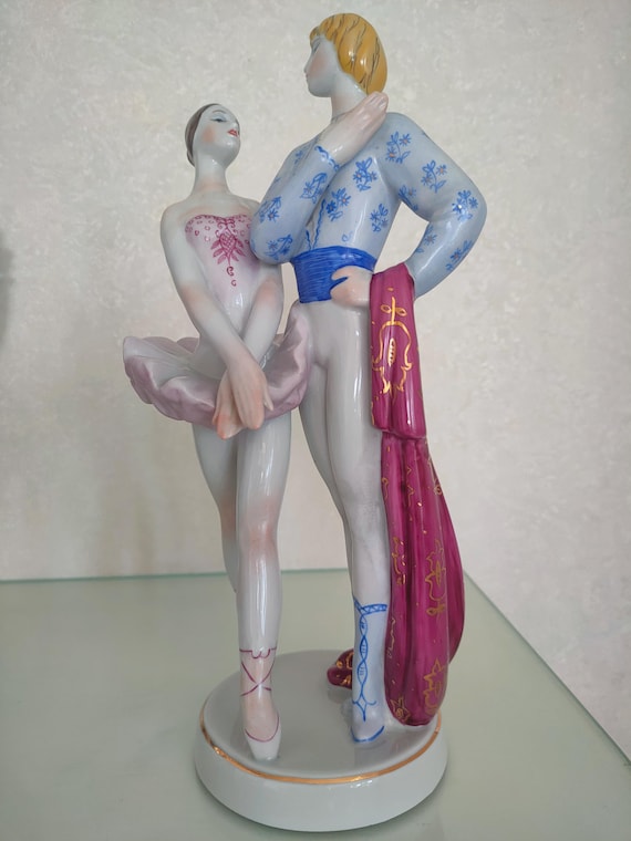 Very Rare Porcelain figurine USSR 1970s ""Ballet"" (Kyiv experimental ceramic and art factory)