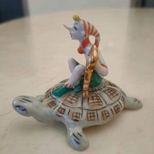 Vintage USSR Porcelain Pinocchio Figurine, "The Golden Key", 1950s image 1