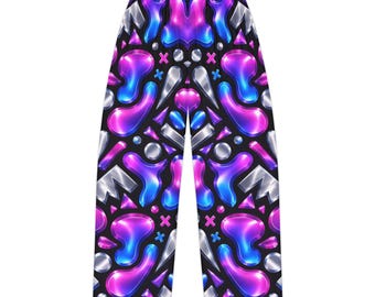 Neon Jelly 3D Pattern Women's Pajama Pants | All-Over Print