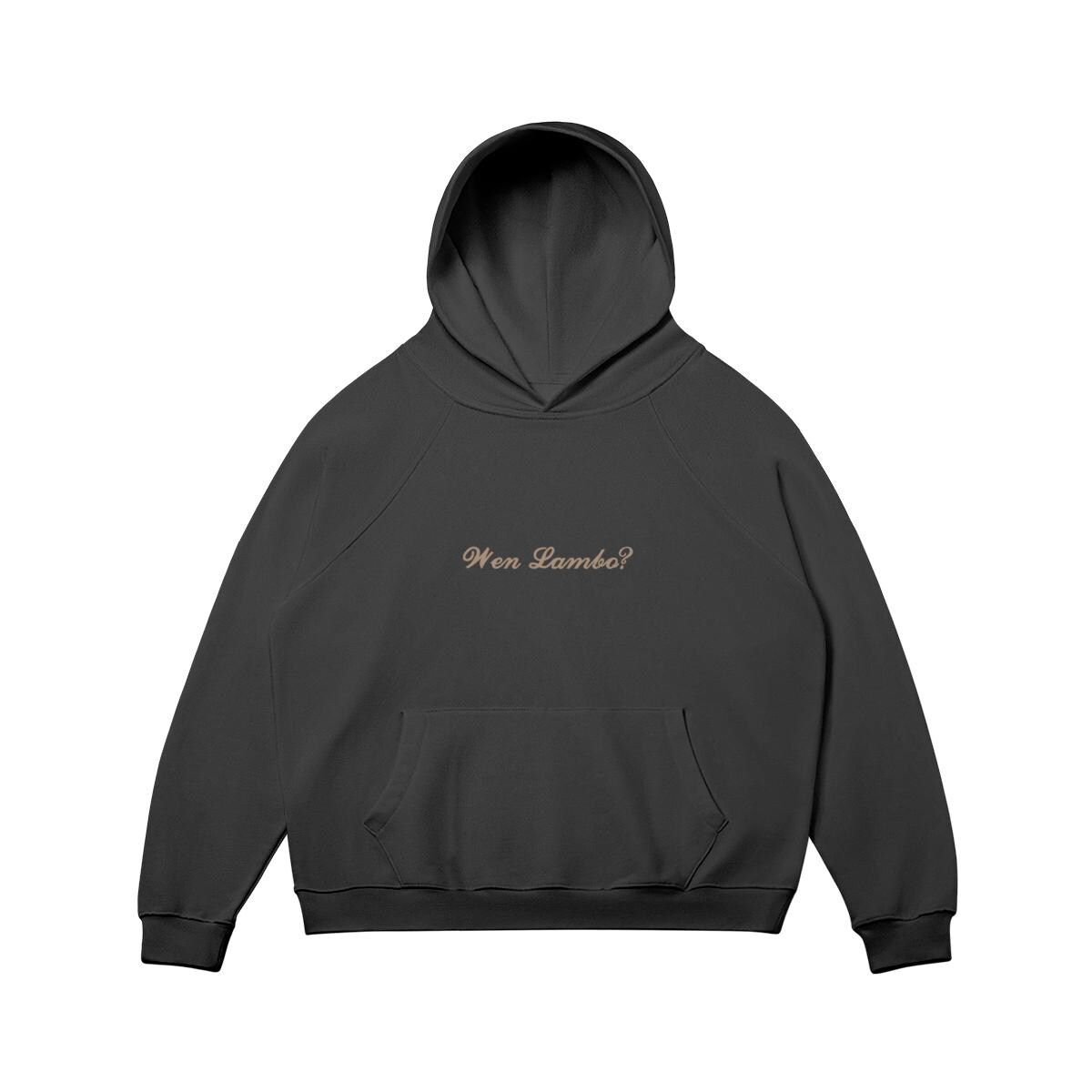 Wen Lambo? Embroidered Hoodie - Crypto Trader Apparel