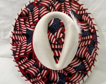 Blue Patriotic Hat, Independence Day, 4th of July Suede Wide  display picture 2