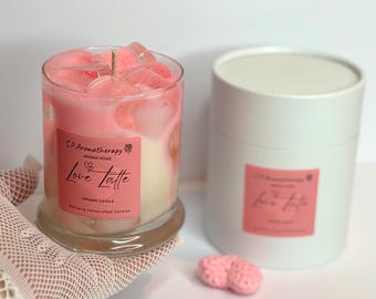 ORGANIC SCENTED CANDLE, Latte Candle, Coffee Latte, Love Latte, Gift Valentines Day, Love Candle, Gift Mother Day, Aroma Set, Home Decor, 12