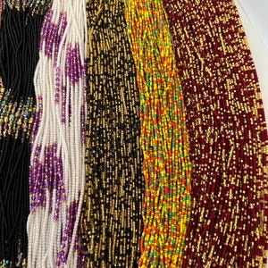 Ghana waist beads/gift for her/handmade African waist beads/ belly beads/tie on beads/waist beads/authentic beads/Authentic waist beads