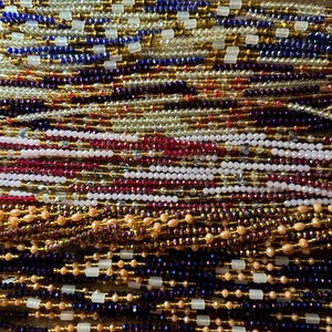 Ghana waist beads/gift for her/handmade African waist beads/ belly beads/tie on beads/waist beads/authentic beads/Authentic Ghana waist bead