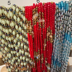 Ghana waist beads/gift for her/handmade African waist beads/ belly beads/tie on beads/waist beads/authentic beads/Authentic Ghana waist bead