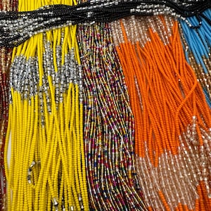 Ghana waist beads/gift for her/handmade African waist beads/ belly beads/tie on beads/waist beads/authentic beads/Authentic waist beads