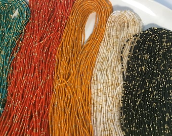 Multicolor African Waist Beads, Tie-On Belly Beads, Handmade in Ghana