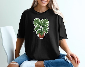 Camiseta con estampado de planta Monstera, para amantes de la botánica