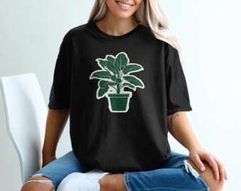 Camiseta gráfica para amantes de las plantas, Camiseta con arte botánico de Monstera
